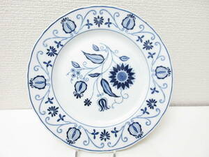 美品■ROYAL BLUE CHINA ロイヤルブルーチャイナ プレート 中皿 管理1907 L-5