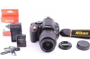 [極上美品, SC: 3392] Nikon D5100 DSLR Camera Body w/ AF-S 18-55mm Lens kit ニコン デジタル 一眼レフ カメラ レンズ キット NB-00318