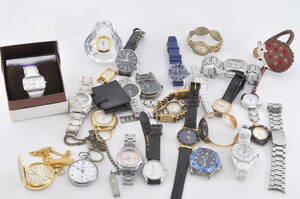 1円腕時計 まとめ売り SEIKO　セイコー　Gショック　カシオ　ナイキ　その他　懐中時計　ジャンク　26本　大量　セット