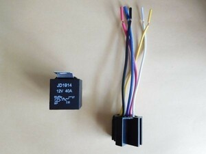 12V 40A 5P 5極リレー 配線セット （検 ウインカー テールランプ ヘッドライト