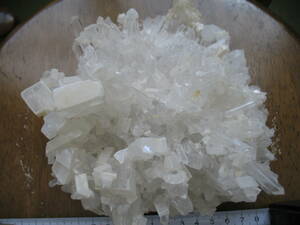 水晶　重晶石　クラスター　Quartz Barite　原石　1,580g　中国産　管2362