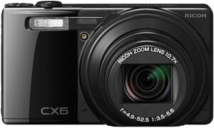 RICOH デジタルカメラ CX6ブラック CX6-BK(中古品)