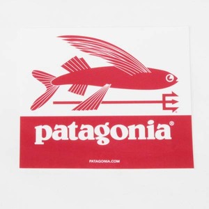 パタゴニア ステッカー トライデントフィッシュ PATAGONIA TRIDENT FISH FLYING STICKER デコ カスタム ギア キャンプ 魚 飛魚 シール 新品