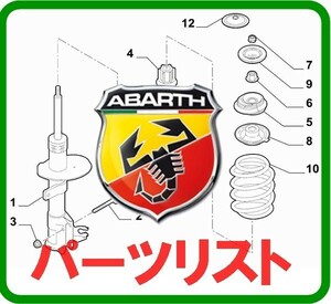 Abarth アバルト パーツリスト 他主要自動車メーカーも閲覧可能 オンライン版 パーツマニュアル PUNTO プント　※アバルトはプントのみ