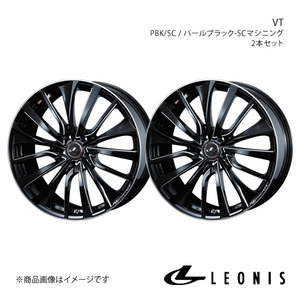 LEONIS/VT ムラーノ Z50 アルミホイール2本セット【20×8.5J 5-114.3 INSET45 PBK/SC】0036385×2