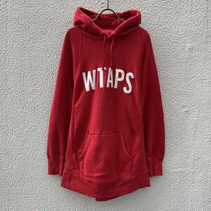 WTAPS ダブルタップス Mサイズ プルオーバー パーカー ロゴ フーディ レッド