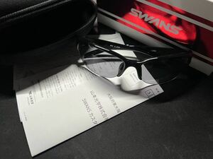 スワンズ　swans サングラス　 UVカット　新品　LN-0001 ブラック　スモーク　ランニング　ゴルフ　サイクリング
