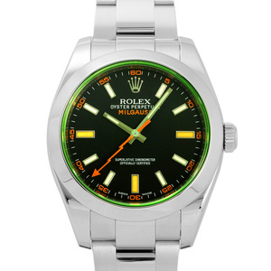 ロレックス ROLEX ミルガウス 116400GV ブラック文字盤 中古 腕時計 メンズ