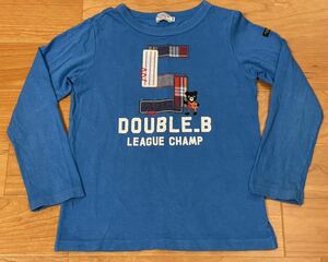 ★ダブルＢ★長袖Ｔシャツ★130★Ｂくん★ミキハウス★ロンＴ★ダブルビー★DOUBLE.Ｂ