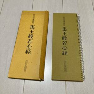 L 昭和54年発行 書道 和本 「拡大法書選集 集王般若心経」 二玄社