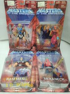 新品 4点セット MASTERS OF THE UNIVERSE 200X HE-MAN ORKO RAM-MAN MEKANECK マスターズ オブ ザ ユニバース ヒーマン 魔界伝説 マテル