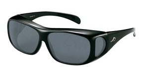 新品 偏光 オーバーグラス AXE アックス sg602p-GM ガンメタリック 偏光サングラス メガネ の上から着用可能