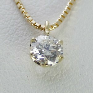 ダイヤモンド ネックレス K18 一粒 0.2ct 鑑定書付 0.241ct Eカラー VVS1クラス 3EXカット H&C CGL