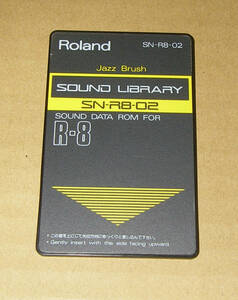 ★Roland SOUND LIBRARY SN-R8-02 JAZZ BRUSH★OK!!★MADE in JAPAN★