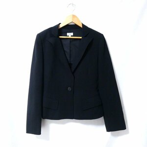 美品 FOXEY BOUTIQUE フォクシーブティック ストレッチ ショート丈 シングル 1B テーラードジャケット 40 ブラック 305 ◆