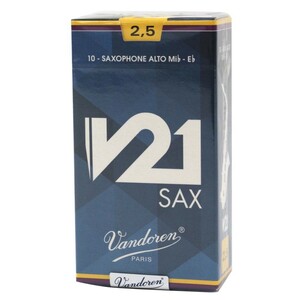 Vandoren SR8125 V21 アルトサックスリード 10枚入り [2.5]