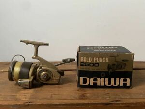 DAIWA ダイワ ビンテージスピニングリール ゴールドパンチ2500 クラシックリール オールドタックル ヴィンテージ 釣具 古いリール 