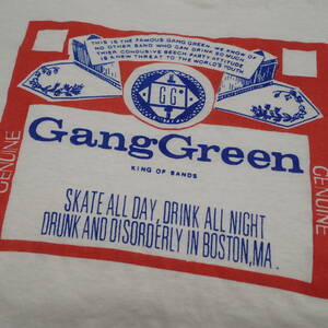 ■ 80s GANG GREEN Vintage T-shirt ■ ギャンググリーン ヴィンテージ Tシャツ 当時物 本物 バンドT ロックT パンク punk