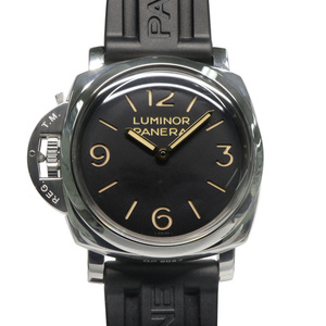 【名古屋】パネライ ルミノール 1950 レフトハンド 3デイズ アッチャイオ PAM00557 47mm Q番 ブラック SS ラバー 手巻 メンズ腕時計 男