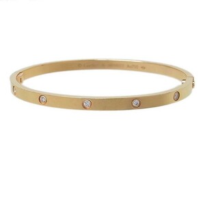 カルティエ Cartier ラブ ブレスレット スモールモデル ダイヤモンド10P K18PG ダイヤモンド ジュエリー 中古