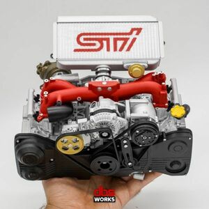 スバル　インプレッサ　WRX　STI　 1/4 EJ20/EJ25スケール エンジン - 組み立て済み