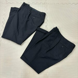 O338/L (中古) 男子制服 2点 /冬ズボン/夏ズボン/W81-H/SCHOOL BEN/冬用/夏用/黒/中学校/高校/制服/男子学生/学生服/卒業生品