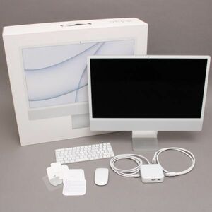 未使用 展示品 Apple アップル iMac 24-inch MGPD3J/A 512GB SSD 8コアCPU 8GBユニファイドメモリ デスクトップ パソコン ＃160〇016/ad.h