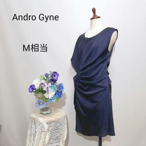 Andro Gyne 極上美品　ドレス　ワンピース　パーティー　ネイビー色