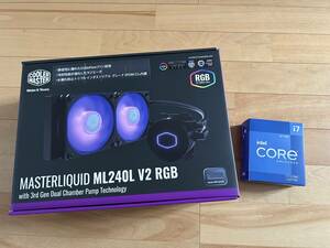 【1円】動作確認済みおまけ付き インテル Intel Core i7 12700K BOX LGA1700　おまけ　MASTERLIQUID ML240L V2 RGB簡易水冷　