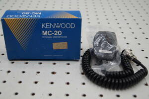 【R】A2◆希少品◆ＫＥＮWＯＯＤ ＭＣ－２０ ケンウッド ダイナミック マイクロフォン 500Ω 4ピン 未使用品？ ※動作未確認 