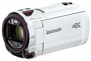 パナソニック 4K ビデオカメラ VZX992M 64GB 光学20倍ズーム ピュアホワイ (中古品)