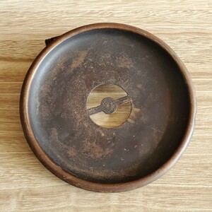 煎茶道具　 茶道具　銅製 　透蓋 　建水　茶こぼし　直径16.4cm 蓋のみ　c2.1/819