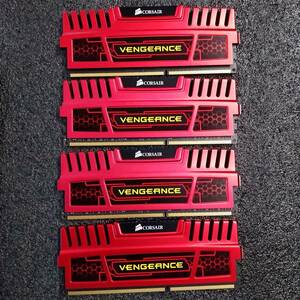 【中古】DDR3メモリ 16GB(4GB4枚組) Corsair CMZ8GX3M2A1866C9R [DDR3-1866 PC3-14900]