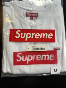 売切り　新品購入　正規品 Mサイズ　Supreme シュプリーム Small Box Logo L/S Tee 半袖 スモール ボックスロゴ Tシャツ ホワイト　メンズ