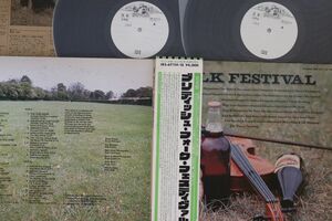 2discs LP Various Folk Festival IRS6711415PROMO TRANSATLANTIC プロモ /00660