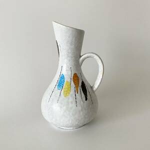 西ドイツ製 1950-60年代 Bay Keramik Fat Lava ファットラバ ミッドセンチュリー ヴィンテージ 花瓶 花器 オブジェ ジャグ 一輪挿し #48
