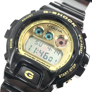 カシオ 腕時計 G-SHOCK DW-6900FS UTAIYA 清木場俊介 コラボ デジタル クォーツ メンズ 黒×GDカラー 未稼働 CASIO