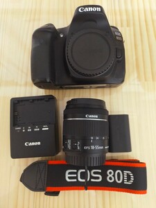 ★実用美品★ Canon キャノン EOS 80D ボディ+ EF-S 18-55mm F4-5.6 IS STM レンズセット