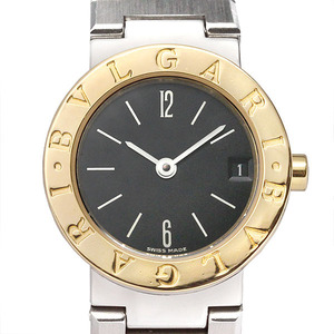 ブルガリ BVLGARI ブルガリ・ブルガリ BB23SGD ブラック文字盤 SS/YG レディース腕時計 クォーツ 23mm ウォッチ ブランド