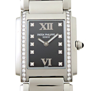 ［銀座店］PATEK PHILIPPE パテックフィリップ トゥエンティーフォー サイド ダイヤモンド 4910/10A-001 腕時計 レディース DH80643