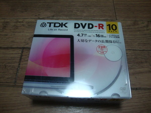 ★ 新品 TDK DVD-R 10枚パック 4.7GB 1-16倍速対応 データ用 ホワイトワイドプリンタブル 5mmスリムケース DR47PWC10UE ★