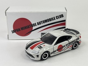 トミカ 86 トヨタ 86 W/「JMAC KANSAI」黒色タンポ「JAPAN MINIATURE AUTOMOBILE CLUB」黒色タンポ JMAC KANSAI特注