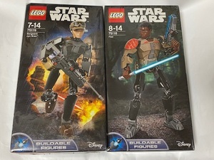 LEGO STAR WARS レゴ スター・ウォーズ Buildable Figure Jyn Erso / Finn 2点セット 展示未使用品　