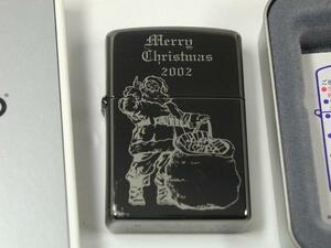 Zippo クリスマス・サンタ、ブラックアイス150★2002年 200個限定 新品