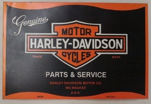 ヴィンテージ HarleyDavidson 鉄製看板 ハーレー アドバダイジング アイアン Made in USA 90’s バイカー