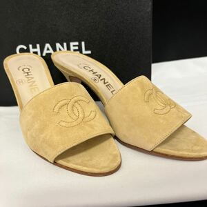 CHANEL サンダル スエード ベージュ 未使用品　サイズ35 