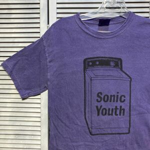 1スタ 最落無し AENY ソニックユース SONIC YOUTH 洗濯機 バンド Tシャツ 紫 90s 00s Y2K VINTAGE ビンテージ 古着 卸 転売