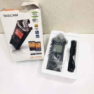 【K-27923】1円スタート! TASCAM タスカム) DR-22WL リニアPCM レコーダー ハンディレコーダー IC Wi-Fi接続対応 通電確認済み 中古品