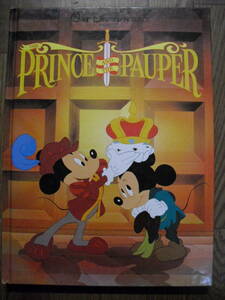 洋書　英語絵本　ミッキーマウスの王子と少年（王子と乞食）　Walt Disney pictures Prince and Pauper 