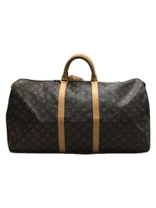 LOUIS VUITTON◆キーポル55_モノグラムキャンバス/M41424/ボストンバッグ/レザー/ブラウン/総柄